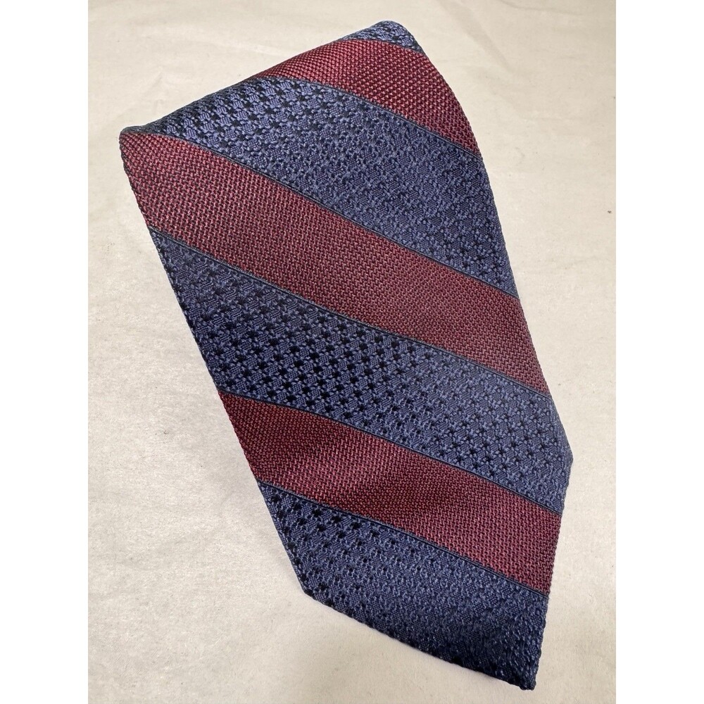 NWT Brooks Brothers Men Tie Silk Blue/Red Stripes USA 58"x3.25"